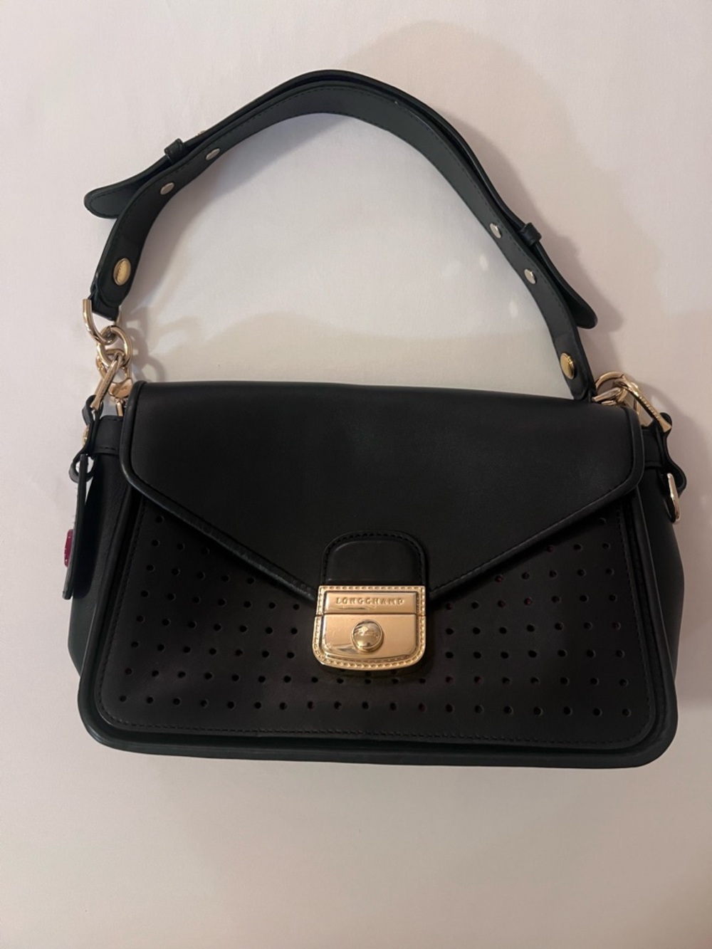 Longchamp Mademoiselle Calfskin Leather Crossbody Bag - Picture 8 of 13